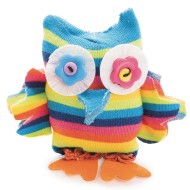 owl stuffed animal made out of a sock