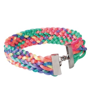neon woven bracelet