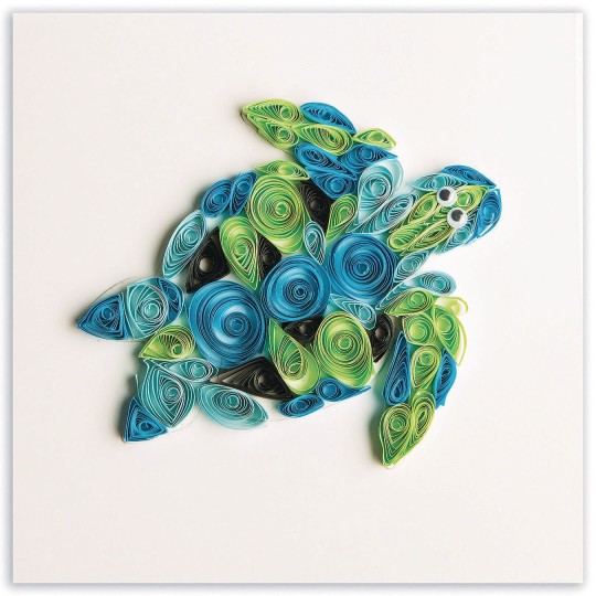paper quilled sea turtle