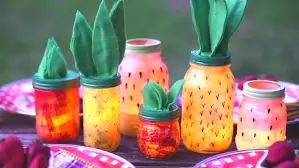 DIY Mason Jar Fruit Lanterns 