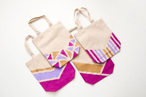 DIY Painted Tote Bags