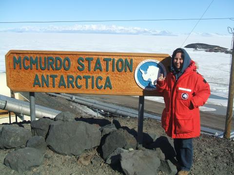 Jeanne in Antarctica
