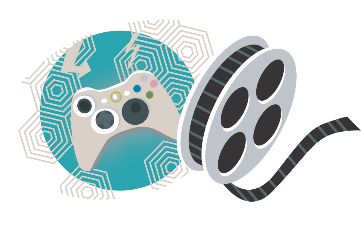 Video game controller and film reel