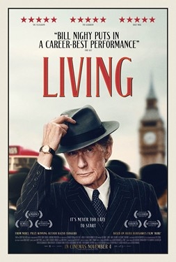 Movie Living poster with man in hat and Big Ben in background